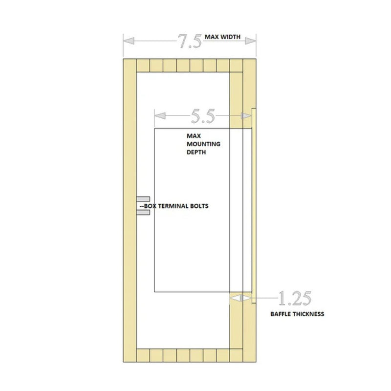 TRU SPEC 10" Single Sealed Slim Subwoofer Enclosure Stack Fab