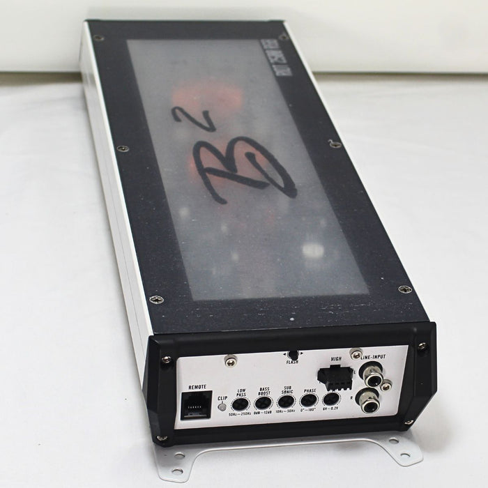 B2 Audio RIOT 2500W 1-Ohm Class D Monoblock Amplifier w/ RGB LED Lights OPEN BOX