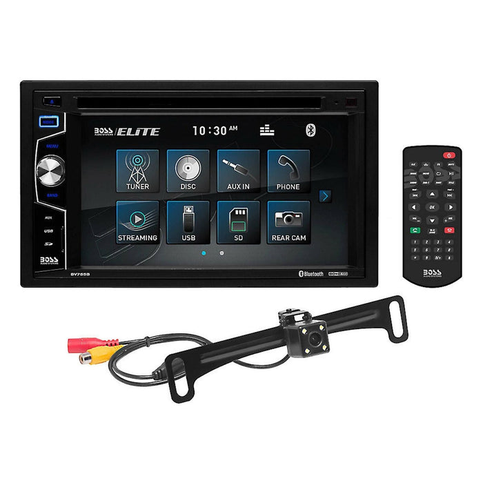 BOSS 6.2" Touchscreen 2-Din Radio w/ BT, DVD/CD/USB Rear Camera & REM OPEN 8565