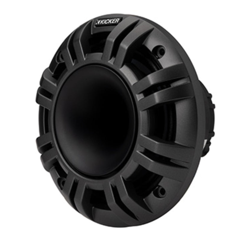 Kicker 6.5" LED Coax Marine Speakers 300W Peak 4Ohm Black White Grills 48KMXL654