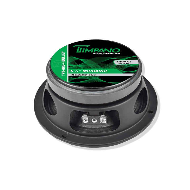 Timpano 6.5 Inch 500W 4 Ohm Midrange Bullet Loud Speaker TPT-MR6-4-BULLET