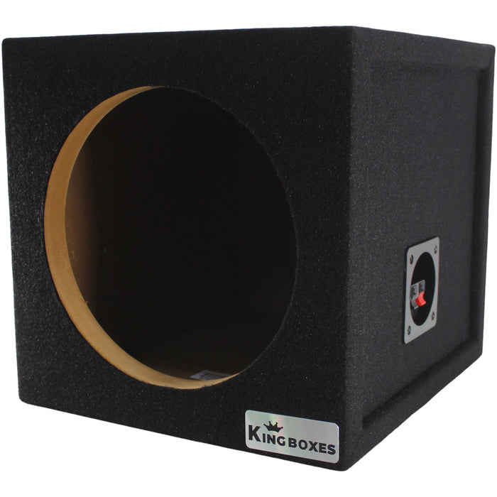 King Boxes 10" Single Sealed Carpeted Universal Subwoofer Box / S10S