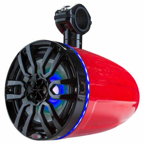 DS18 Pair of 8" Marine & Powersports RGB LED Tower 125W RMS Speakers NXL-X8TP/RD