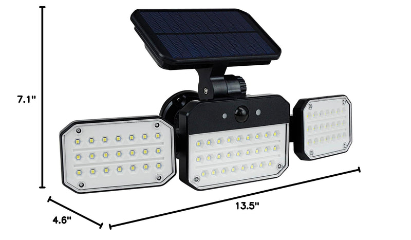 Ludger 300 Lumens Outdoor Solar Powered SMD LED Motion Flood Light EL-OSL300