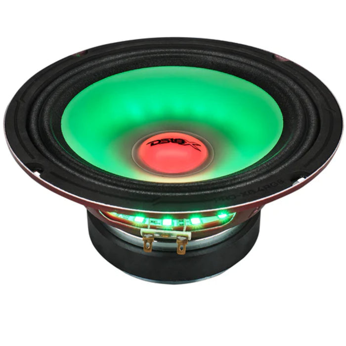 DS18 8" Midrange Loudspeaker Dual RGB LED For Cone & Dust cap 275 Watt RMS 4-Ohm