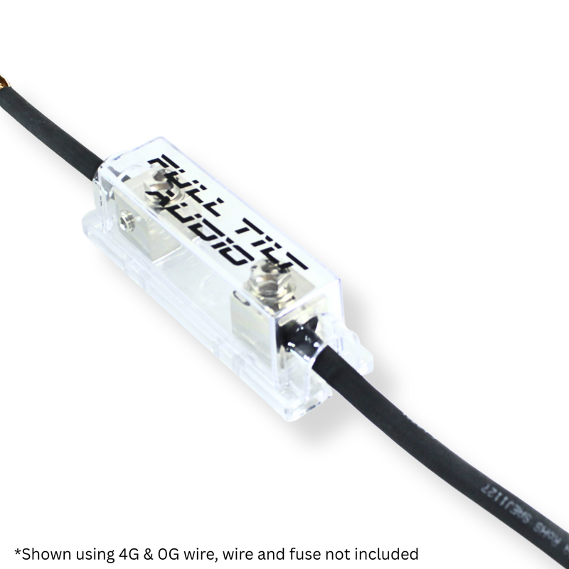 Full Tilt ANL Set Screw Silver Finish Fuse Holder – 1/0 to 4 AWG