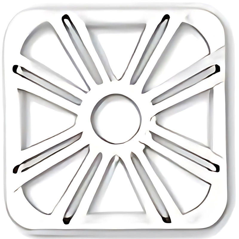 Kicker 11L710GLW 10-Inch (25cm) Square Subwoofer Grille, LED, White