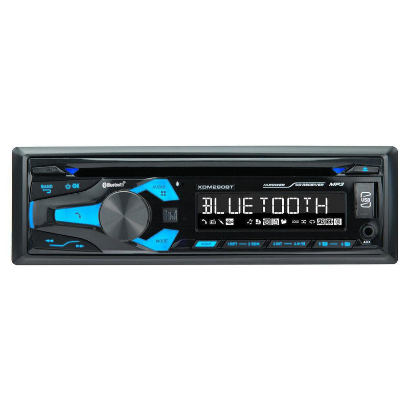 Dual XDM280BT Single Din Bluetooth AM/FM CD/MP3 USB/AUX Receiver w/ Remote