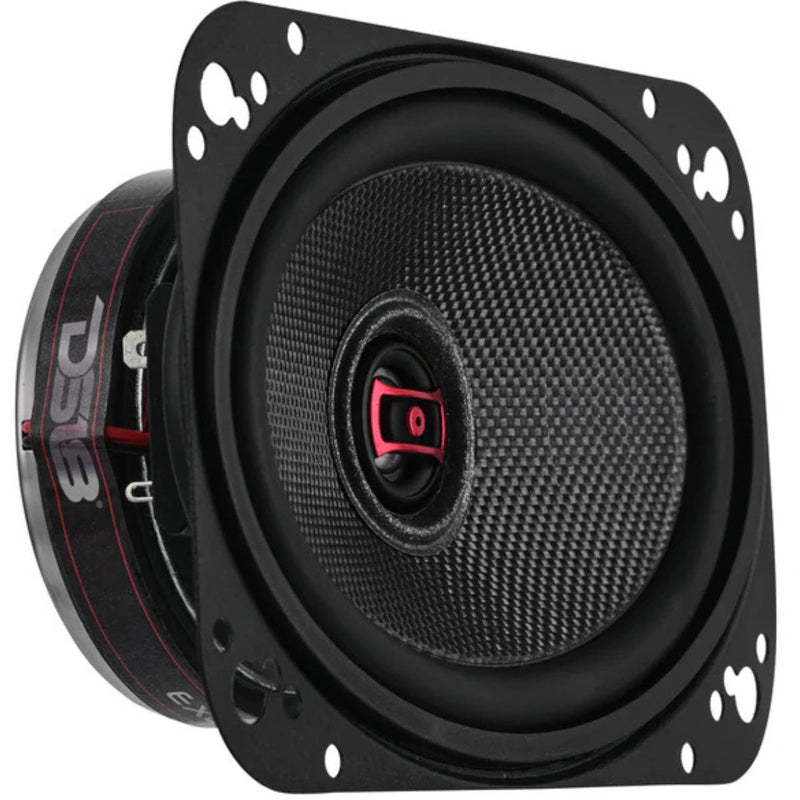 DS18 4x6 60W RMS 3-Ohm 2-Way Coaxial Speaker pair w/ Fiber Glass Cone EXL-SQ4.6