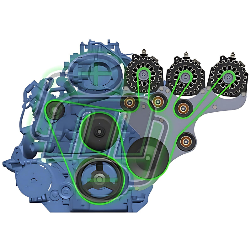 Mechman D301 Triple Bracket Black Alternator Kit 99-04 GM Truck/SUV LS-engine