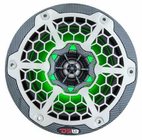 DS18 Hydro 6.5 Marine Speaker System Pair 2 Way RGB LED Lights 375W 4 Ohm CF65
