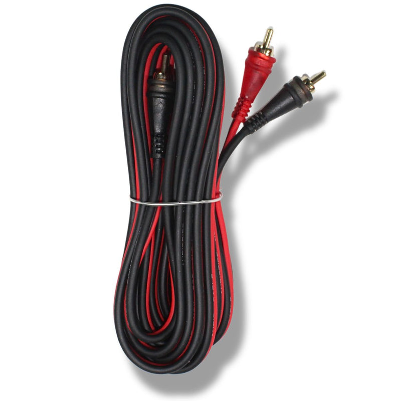 Audiopipe Frosted RCA Cables w/Gold-Plated RCA Connectors (10 Pack) 1.5-25 Feet