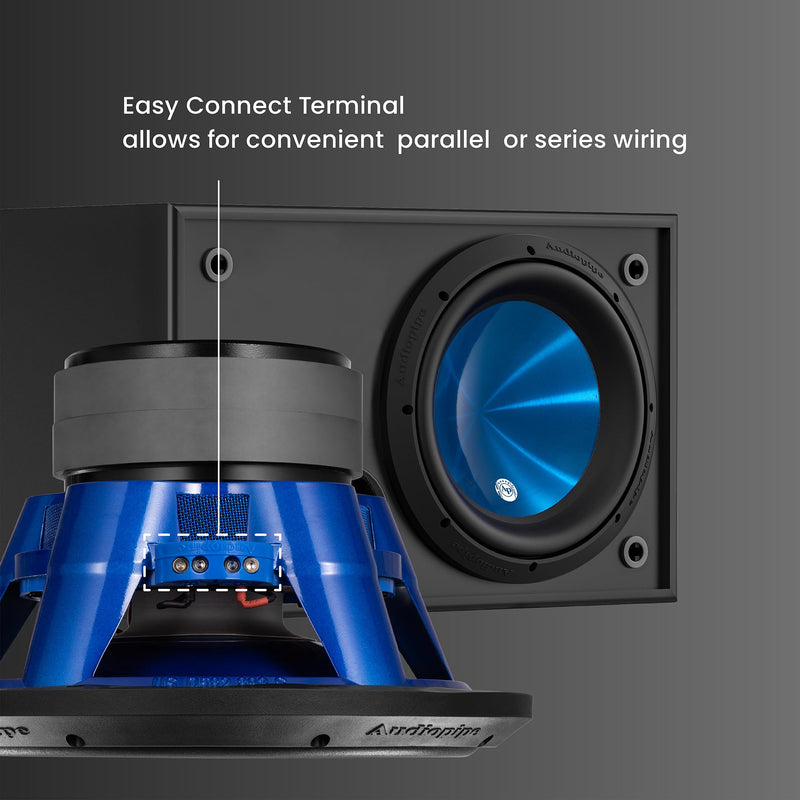 Audiopipe Eye Candy Blue 12 Inch 800 Watts Dual 4 Ohms Subwoofer TXX-APD-12BL