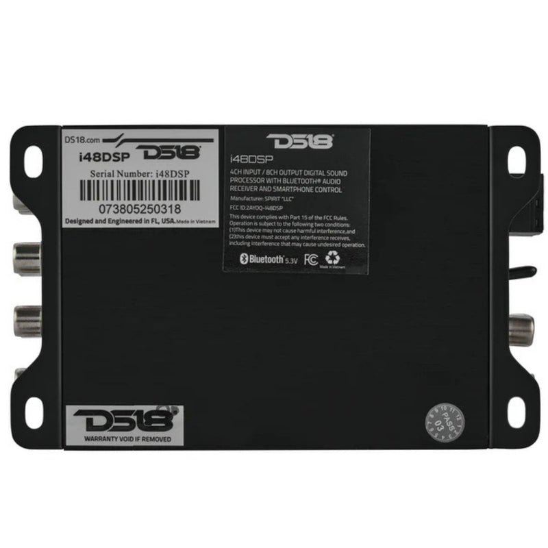 4-In 8-Out Digital Sound Processor with Bluetooth App Control 96kHz/32-Bit DSP