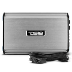 DS18 Car Audio 3500 Watt Monoblock Amplifier Silver Class D w/Bass Knob S3500.1D