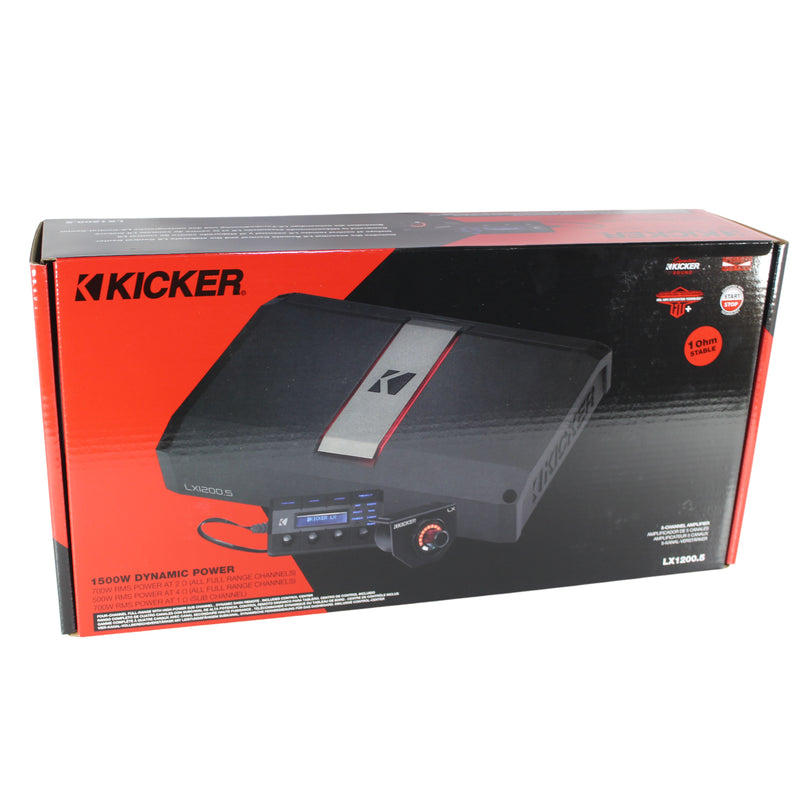 700W 1-Ohm Class D 5-Channel Amplifier w/LX Precision Controller & Smart Bass