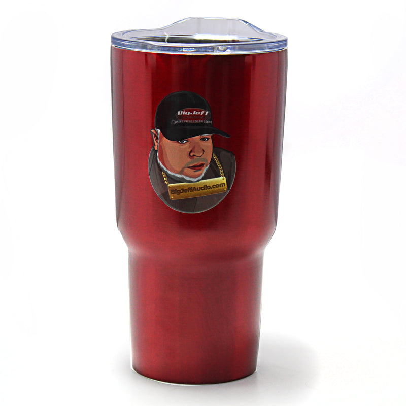 Official Big Jeff Audio 30oz Vacuum Insulated Stainless Steel Tumbler with Logo