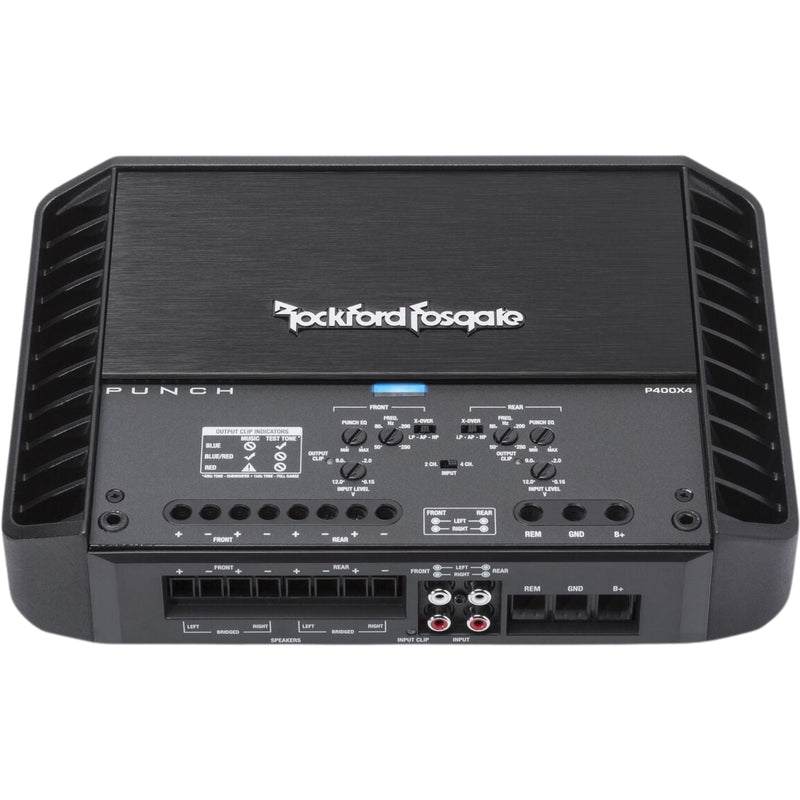 Rockford Fosgate PUNCH 400 Watt 4-Channel Class A/B Amplifier / P400X4