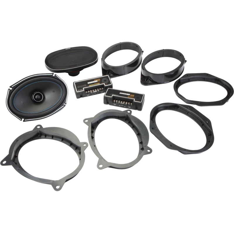 Kicker Q-Class 6" x 9" 4 Ohm 200 Watt Coaxial Speakers w/Crossovers 44QSC694