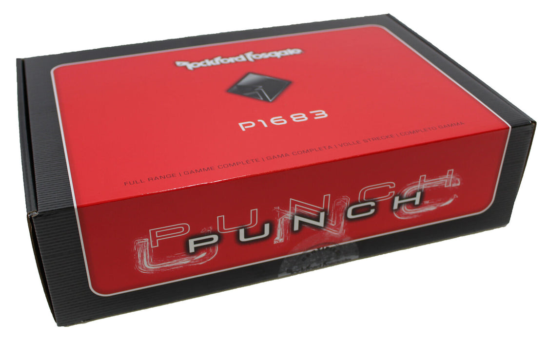 Rockford Fosgate Pair of Punch 6 x 8" 65 Watt RMS 4-Ohm Full Range 3-Way SPKRS