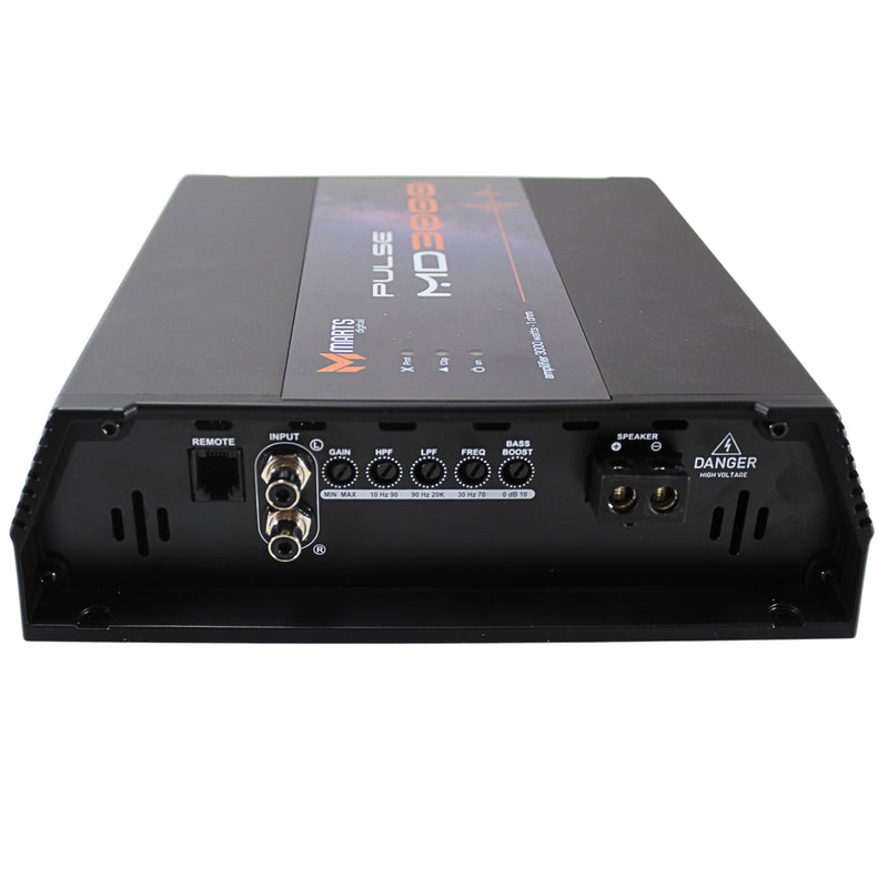 Monoblock 3000 Watt 1 ohm Class D Full Range Amplifier with Bass Knob