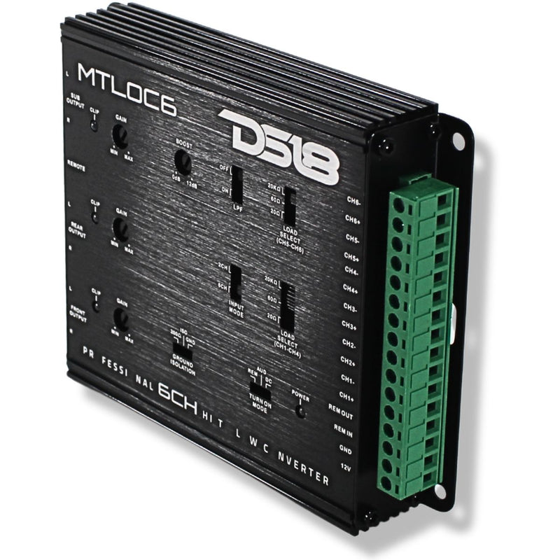 6-Channel High-to-Low Line Output Converter with Remote/Automatic Turn-On MTLOC6