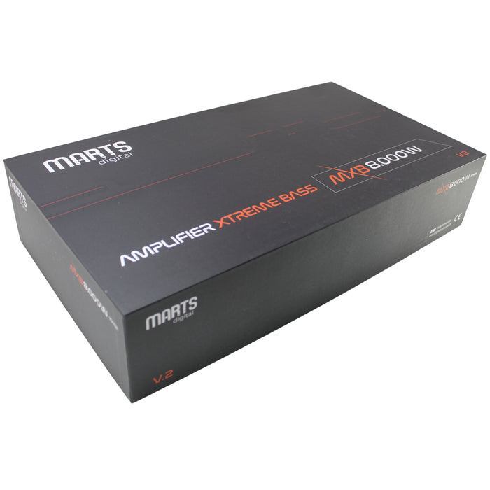 Marts Digital MXB Series Monoblock 8K Bass 1 Ohm Amplifier MXB-8000-1-V2