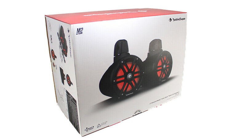 Rockford Fosgate M2WL-8B Color Optix Black 2-Way 1000W Wake Tower Speakers