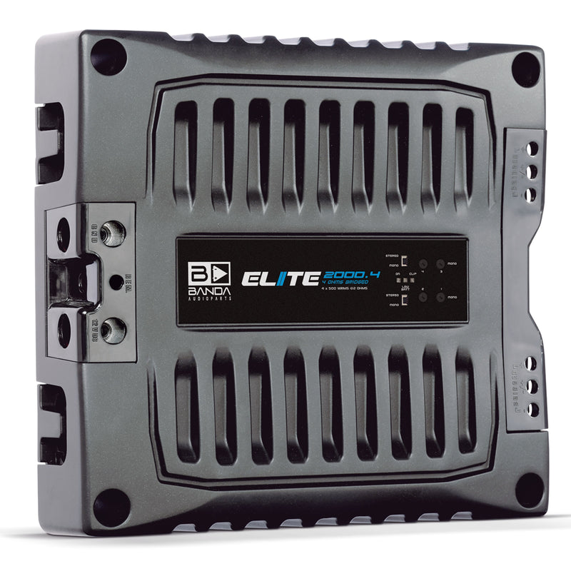 Banda ELITE Line Full Range 2000 Watt 2-Ohm 4-Channel Brazilian Amplifier
