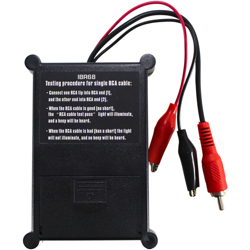 RCA AIO 9V Cable Wire Tester Tone Generator Speaker Polarity / IBR68 OPEN BOX