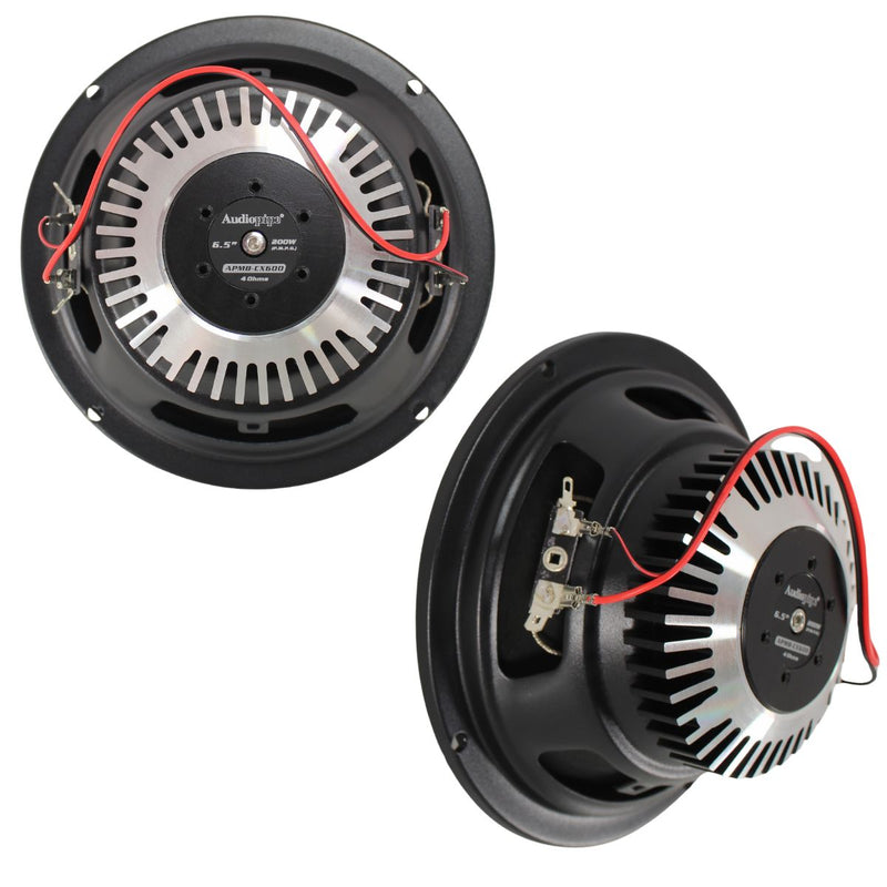 6.5" 100W RMS 4-Ohm NEO Hybrid Coaxial Loudspeaker Pair W/1" Tweeter APMB-CX600
