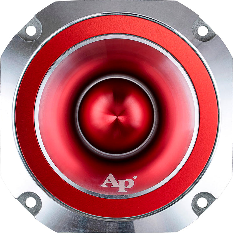 Audiopipe 4" Eye Candy Aluminum Tweeter Diamond Chrome Finish Red ATR-4053-RED