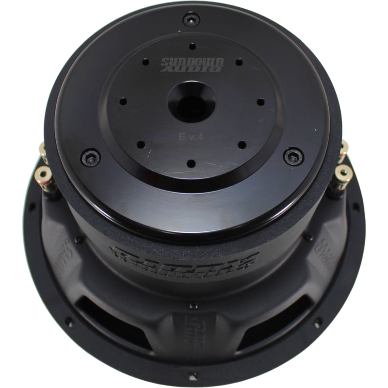 Sundown Audio E-Series V.4 10" 750W RMS Dual 2-Ohm VC Subwoofer / E-V.4-10-D2