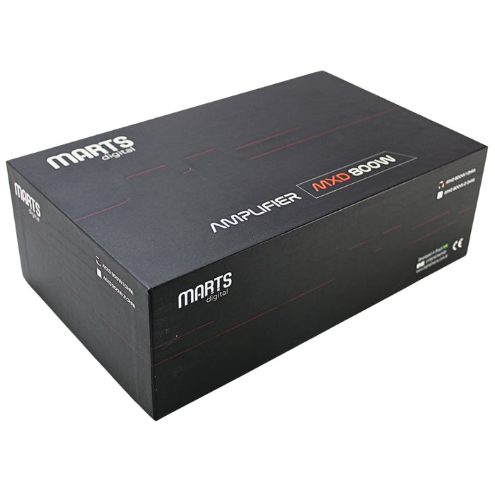Marts Digital MXD Series Monoblock Full Range 800W 1 Ohm Amplifier MXD-800-1-V2