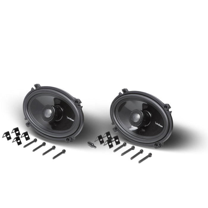 2 Rockford Fosgate Car Audio 4x6 Fullrange Speakers 180W 4 Ohm 2 Way Coax T1462