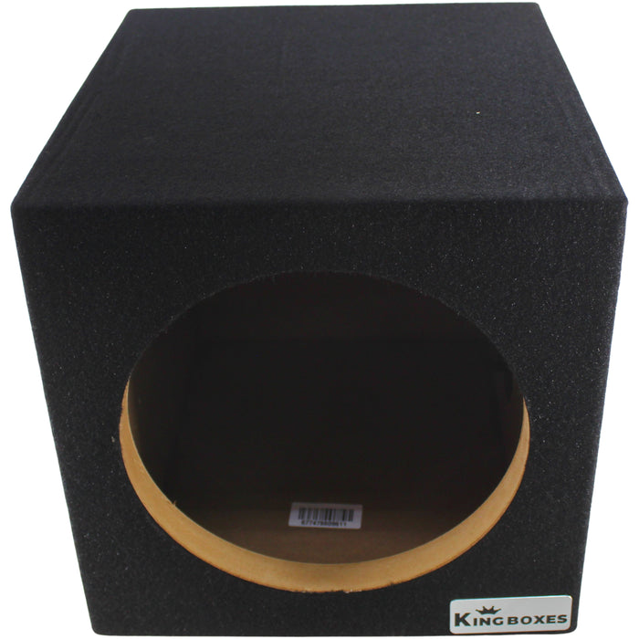 King Boxes 10" Single Sealed Carpeted Universal Subwoofer Box / S10S