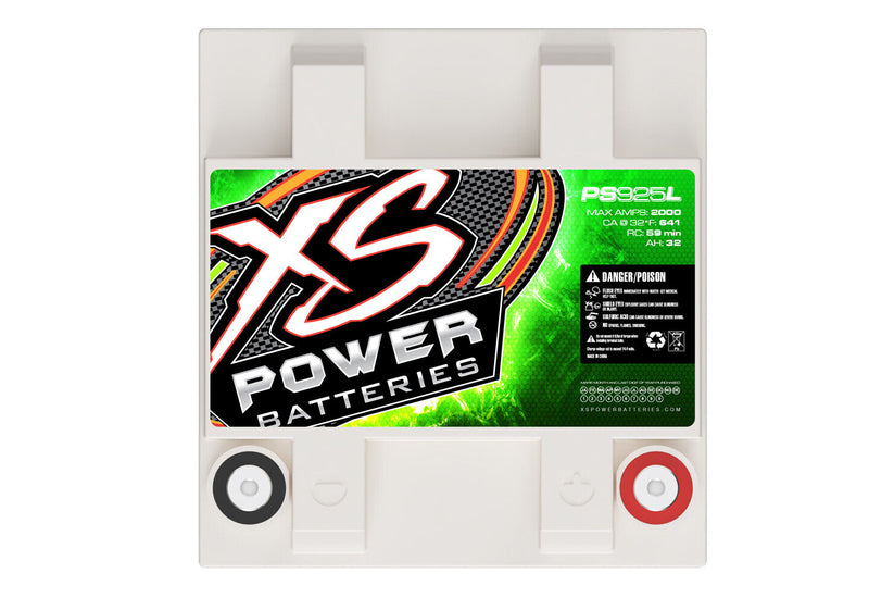XS Power 12V Powersports AGM Battery 2000 Max Amps 640 CA 32 Ah 2000W PS925L