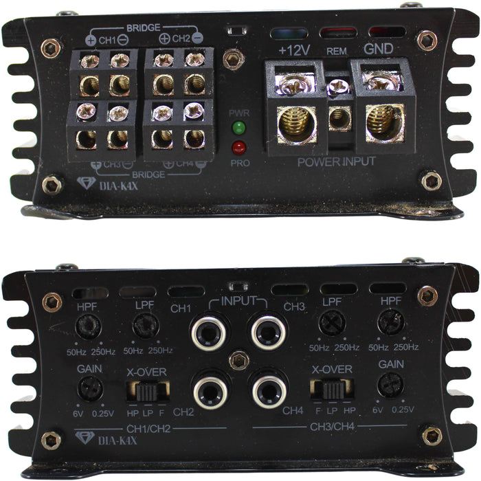 Black Diamond K4X 3200 Watt 4-Channel Full Range Class-D Amplifier OPEN BOX