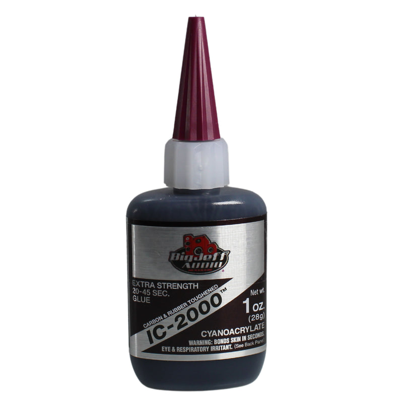 Big Jeff Audio 20-45 Sec 1/2-1 oz Rubber-Toughened CA Glue Adhesive Black