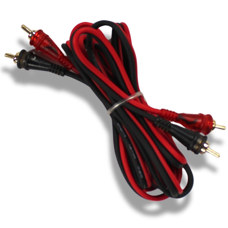 Audiopipe Frosted RCA Cables w/Gold-Plated RCA Connectors (10 Pack) 1.5-25 Feet