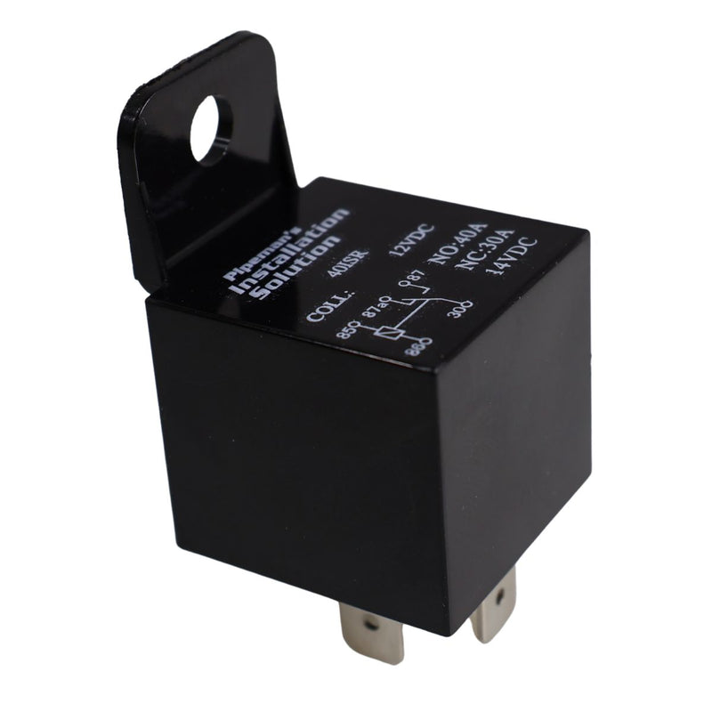 Audiopipe AP-40ISR 12V 30/40A 5-Pin SPDT Gold Relay with Relay Harness Socket