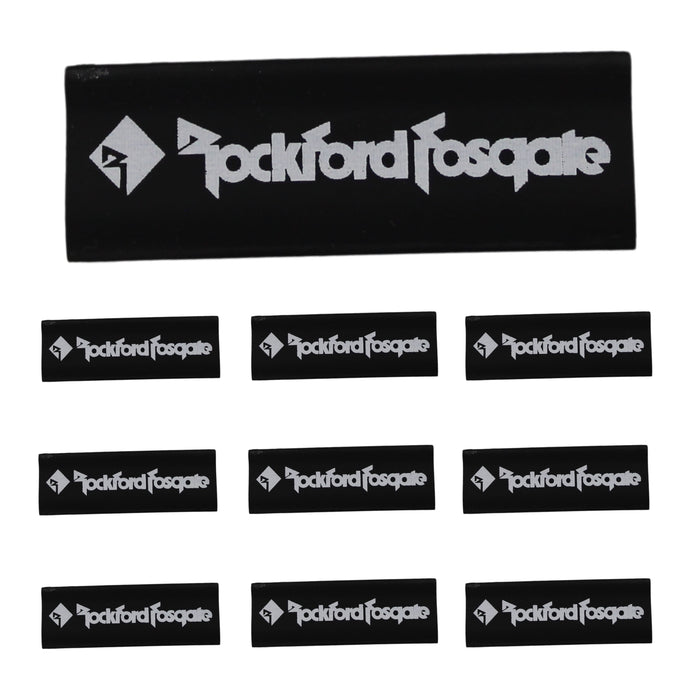 4 Gauge 3:1 Heat Shrink with Rockford Fosgate Logo 10 Pack Black