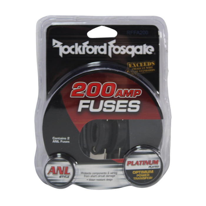 Rockford Fosgate 200 Amp ANL Fuse Platinum Finish (2-Pack) RFFA200