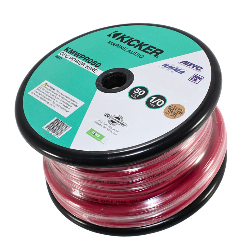 0 Gauge Tinned Marine OFC Power/Ground Wire Red Kicker Lot Cut By The Foot