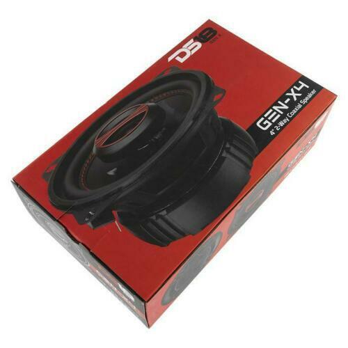 4" 40W RMS 4 Ohm 2-Way Coaxial Car Speakers with Dome Tweeter DS18 GEN-X4 Pair