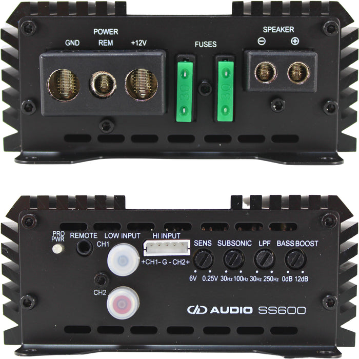 DD Audio Super Small 600W 1-Ohm Class-D Monoblock Amplifier / SS600