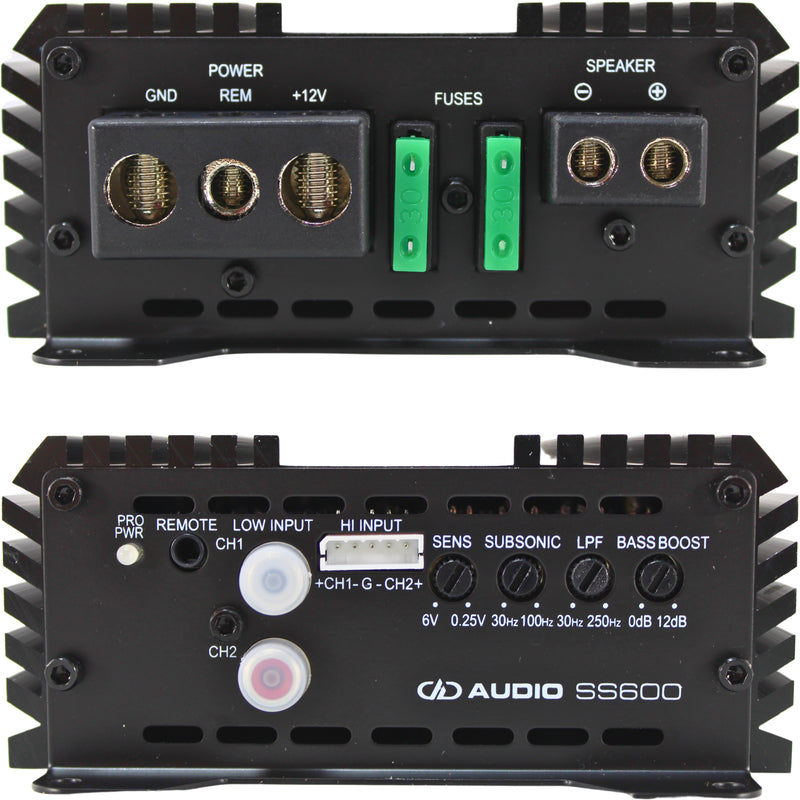 DD Audio SS600 Super Small Class D Monoblock Amplifier 600W RMS