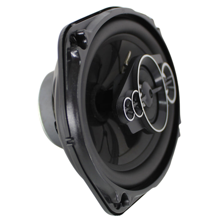 Pair of 6.9" 5-way 4 ohm 250 watts RMS 1" ASV Voice Coil Speakers Audio Drift