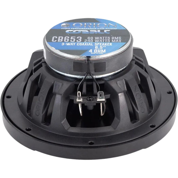 6.5" 60W RMS | 240W Peak 4-Ohm 3-Way Coaxial Speakers ORION COBALT Series/ CB653