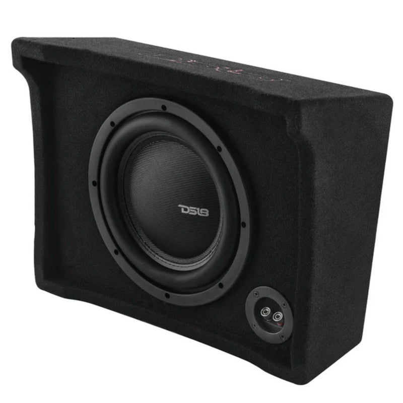 10" 600 Watt RMS 2-Ohm Under Seat Shallow Subwoofer Enclosure DS18 DFPU110iX